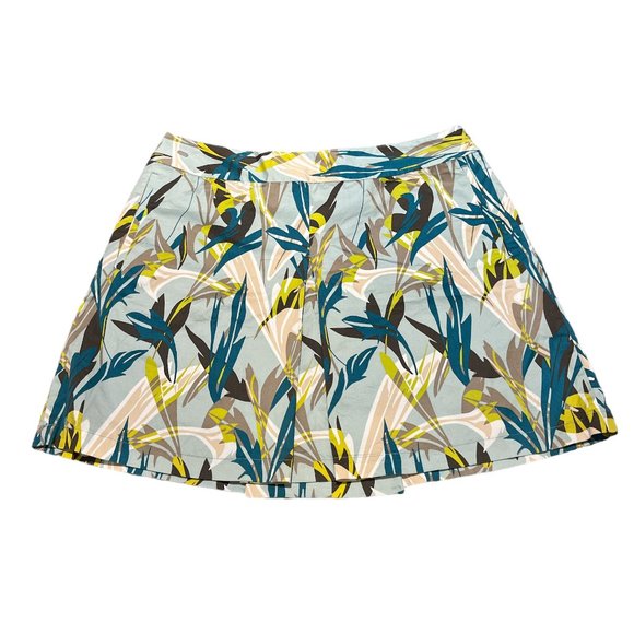 COPY - LIZGOLF Skort Size 14 Tropical Skirt with Shorts 2 Pockets 97% Cotton - Picture 6 of 14